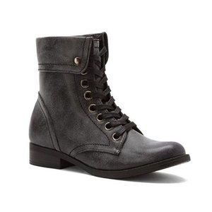 Brand New Two Lips Too Jess Black Combat Boots